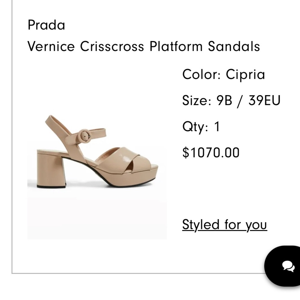 Prada Vernice Crisscross Platform Sandals - Cipria